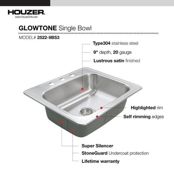 Houzer Glowtone 25\
